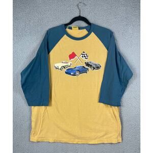 Authentic Pigment Men's Size XL Racing Raglan Shirt